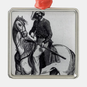 A Texas Ranger Metalen Ornament