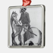 A Texas Ranger Metalen Ornament (Links)