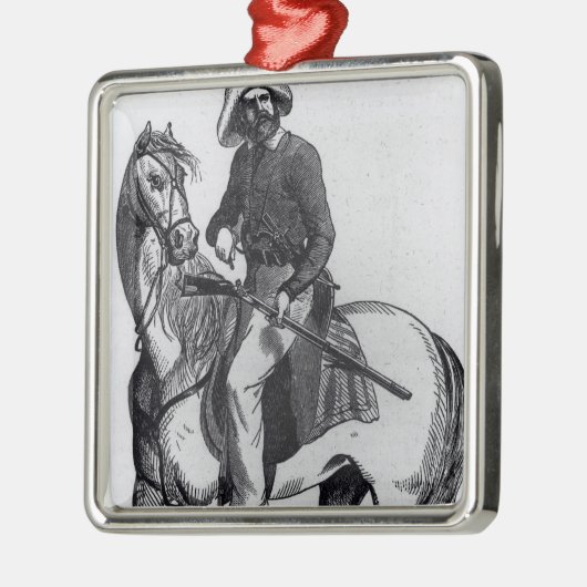 A Texas Ranger Metalen Ornament (Links)