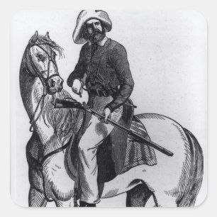 A Texas Ranger Vierkante Sticker