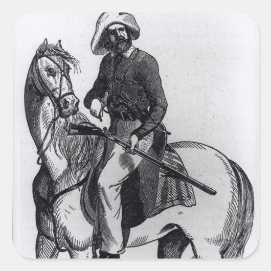 A Texas Ranger Vierkante Sticker (Voorkant)