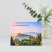 A Thailand Paradise Briefkaart (Staand voorkant)