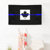A Thin Blue Line Canadese vlag Spandoek (Insitu)
