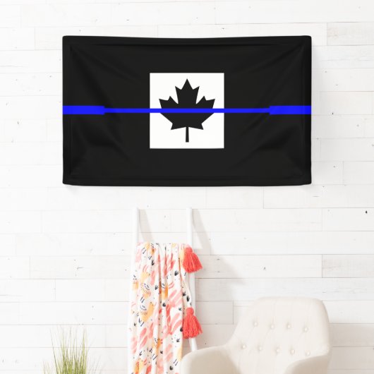A Thin Blue Line Canadese vlag Spandoek (Insitu)
