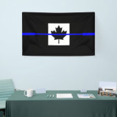 A Thin Blue Line Canadese vlag Spandoek (Beurs)