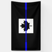 A Thin Blue Line Canadese vlag Spandoek (Verticaal)