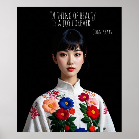 A thing of beauty is a joy forever poster (Voorkant)