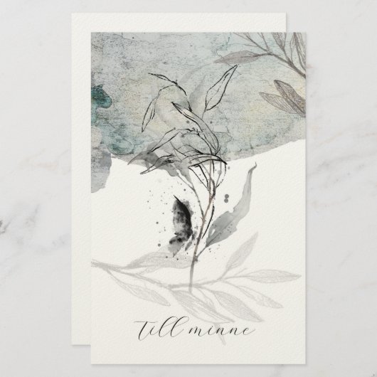 A thoughtfully designed sympathy card briefpapier (Voorkant / Achterkant)