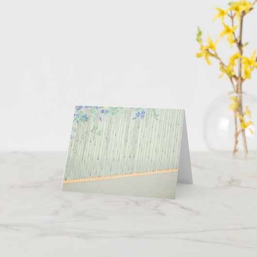 "A Thousand Grasses 3“ Kamisaka Sekka Ukiyo-E   Kaart (Gele Bloem)