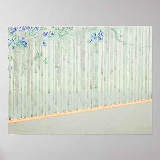 "A Thousand Grasses 3"Kamisaka Sekka Ukiyo-E Poster (Voorkant)