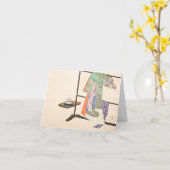  "A Thousand Grasses 4“ Kamisaka Sekka Ukiyo-E   Kaart (Gele Bloem)