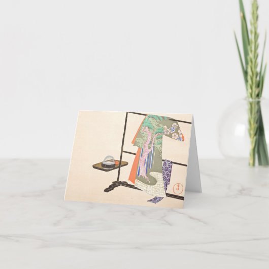  "A Thousand Grasses 4“ Kamisaka Sekka Ukiyo-E   Kaart (Voorkant)