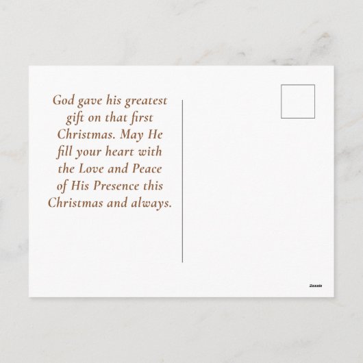 A Thrill of Hope beroemd gemaakt door Christmas Ca Feestdagenkaart (Achterkant)