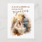 A Thrill of Hope beroemd gemaakt door Christmas Ca Feestdagenkaart (Voorkant)