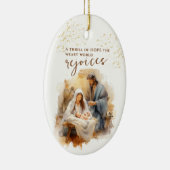 A Thrill of Hope beroemd gemaakt door Christmas Ca Keramisch Ornament (Rechts)