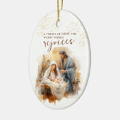 A Thrill of Hope beroemd gemaakt door Christmas Ca Keramisch Ornament (Links)