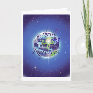 A Thrill of Hope folded holiday card Feestdagen Kaart