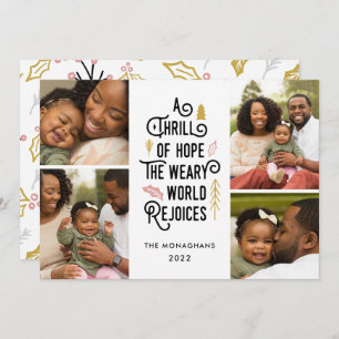 A Thrill of Hope Foto van collage Feestdagenkaart