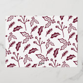 A Thrill of Hope | Moderne kerstfoto Folie Feestdagenkaart (Achterkant)