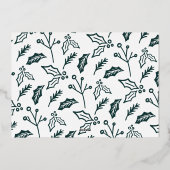 A Thrill of Hope | Moderne Kerstmis met fotocollag Folie Feestdagenkaart (Achterkant)