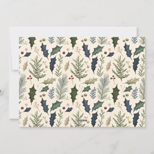 A Thrill of Hope Navy 4 Photo Collage Religious Feestdagenkaart (Achterkant)