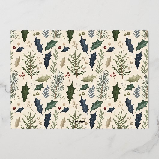 A Thrill of Hope Red Religious Arch Photo Folie Feestdagenkaart (Achterkant)