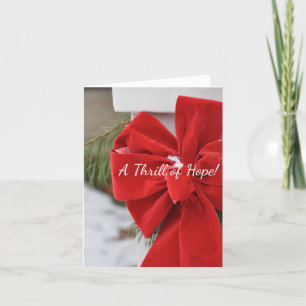 A Thrill of Hope Snowy Bough Christmas Kaart