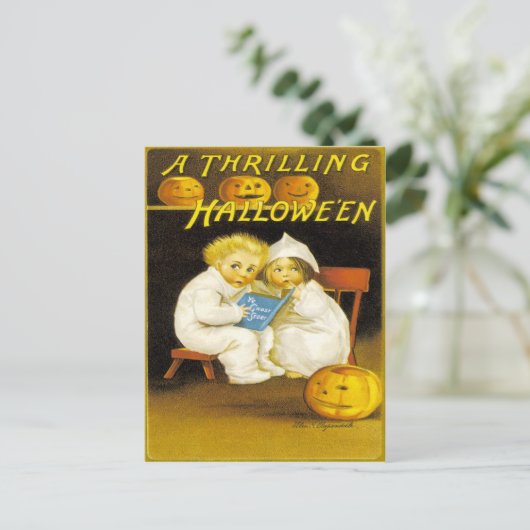 A Thrilling Halloween Briefkaart (Staand voorkant)