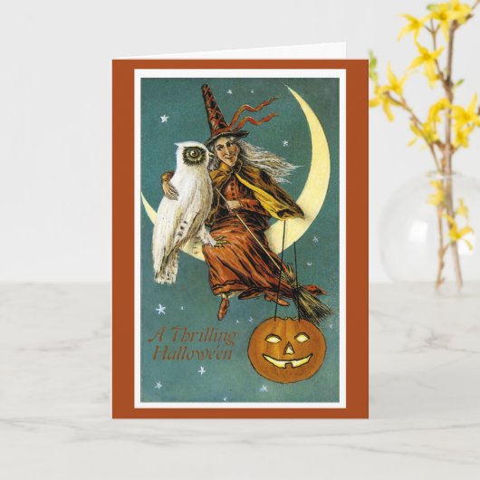 A Thrilling Halloween Kaart (Gele Bloem)