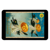 A Thrilling Hwe'en, Black Cats, Jack O Lantern Magneet (Horizontaal)