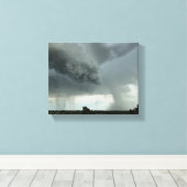 a thundercloud in the Arizona desert Canvas Afdruk (Insitu (Houten vloer))