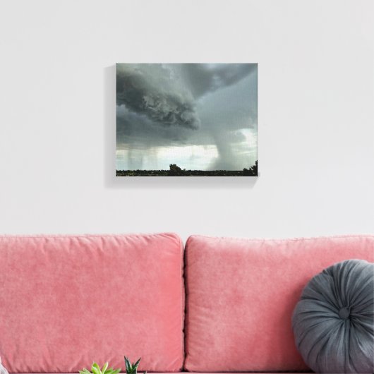 a thundercloud in the Arizona desert Canvas Afdruk (Insitu (Woonkamer))