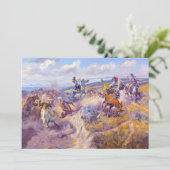 A Tight Dally and a Loose Latigo van C.M. Russell Bedankkaart (Staand voorkant)