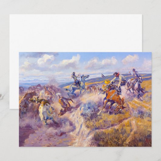 A Tight Dally and a Loose Latigo van C.M. Russell Bedankkaart (Voorkant / Achterkant)