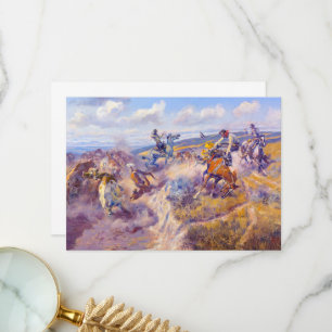 A Tight Dally and a Loose Latigo van C.M. Russell Bedankkaart