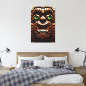 A Tiki Terraced - Ken Gage Art Canvas Afdruk (Insitu (Slaapkamer))
