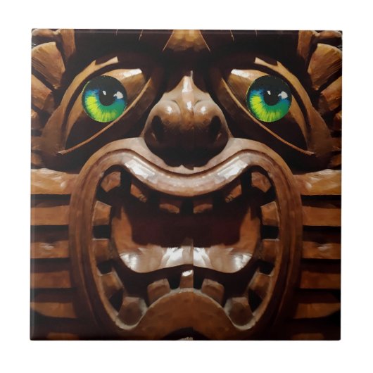 A Tiki Terraced - Ken Gage Art Tegeltje (Voorkant)