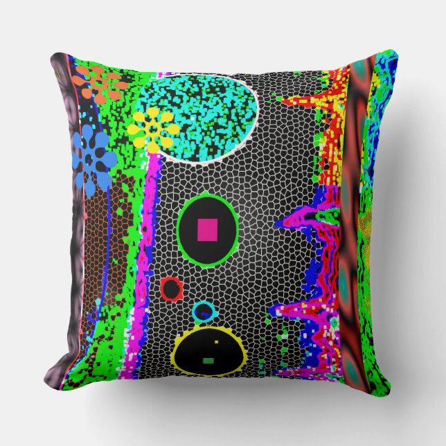 A Timeless Fusion of Color & Mystery  Kussen (Voorkant)