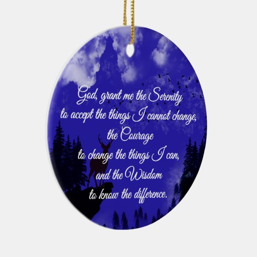 A timeless serenity prayer keramisch ornament (Rechts)