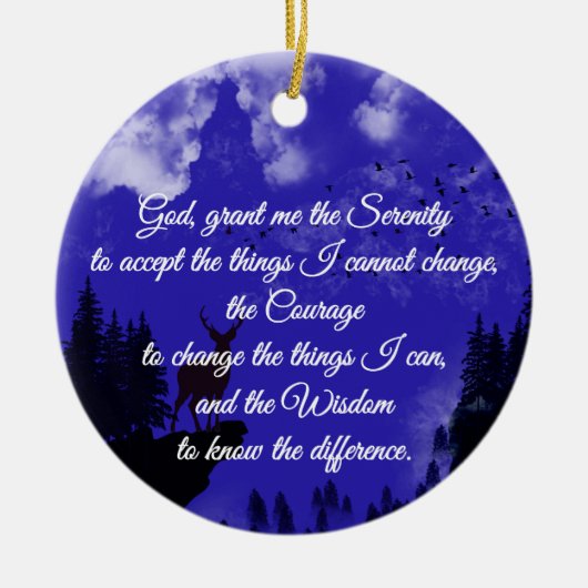 A timeless serenity prayer keramisch ornament (Voorkant)