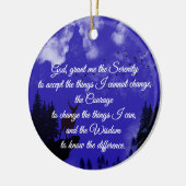 A timeless serenity prayer keramisch ornament (Links)