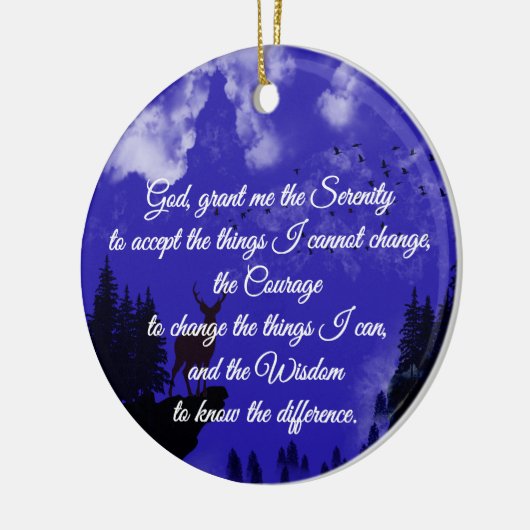 A timeless serenity prayer keramisch ornament (Links)