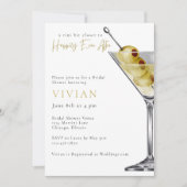 A tini Bit Closer-Martini Bridal Shower Kaart (Voorkant)