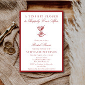 A Tini Bit Closer Old Money Martini Bridal Shower Kaart