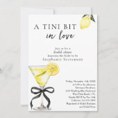 A Tini Bit In Love Lemon Martini Bridal Shower Kaart (Voorkant)