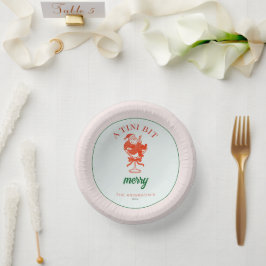 A Tini Bit Merry Christmas Santa Claus Papieren Kommen