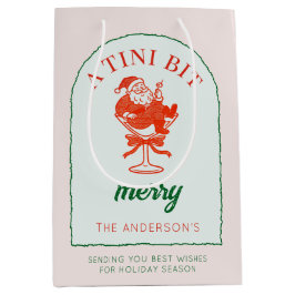 A Tini Bit Merry Martini Christmas  Medium Cadeauzakje