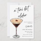 A Tini Bit Older 18th Birthday Invitation Kaart (Voorkant)