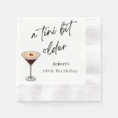 A Tini Bit Older 18th Birthday Party Napkins Servet (Voorkant)