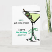 A Tini Bit Older 21st Birthday  Kaart (Voorkant)